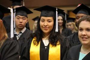 Graduates in Caps and Gowns